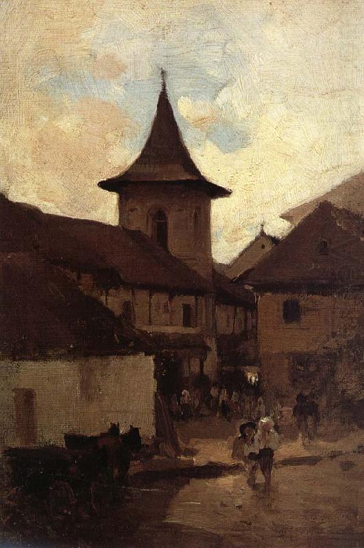 Nicolae Grigorescu Baratia Catholic Church of Campulung china oil painting image